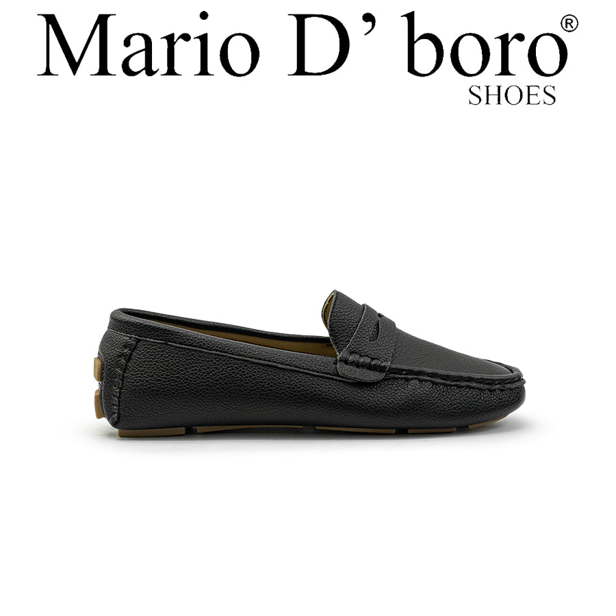 Mario D' boro Women's Loafers LY 28788 - Black / White C79