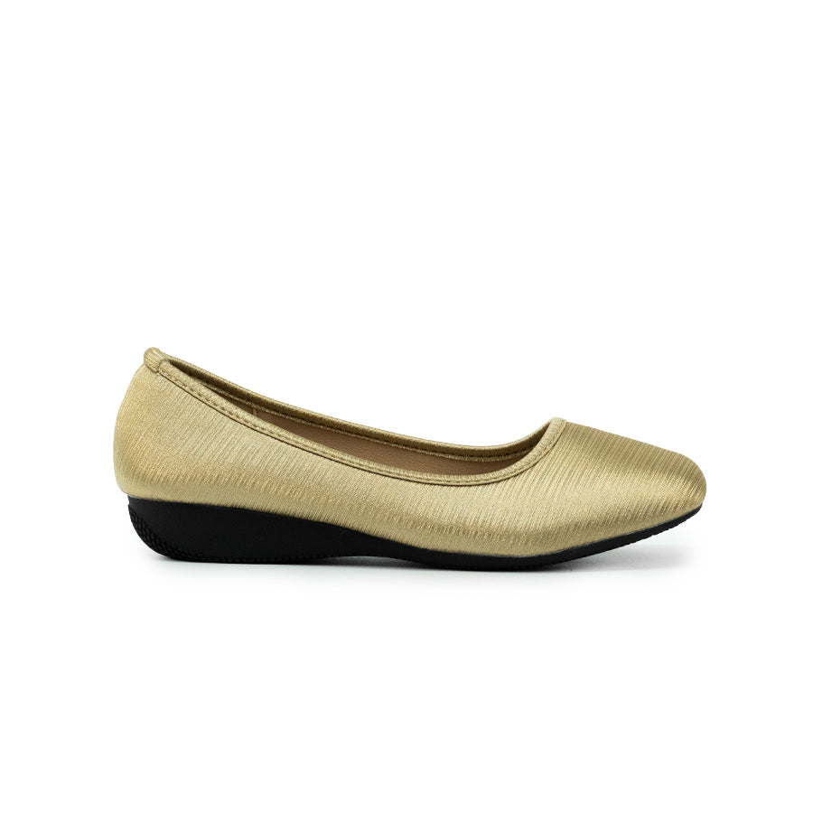 Mario D' boro LZ 27225 C102 Women's Classic Comfort Ballet Flats - Black / Gold