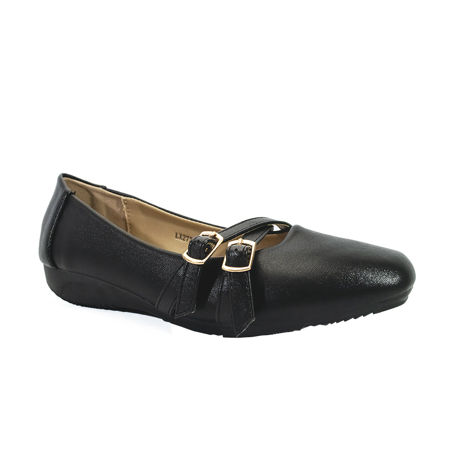 Mario D' Boro Women's SSHS Flats LX 27317 Black C54