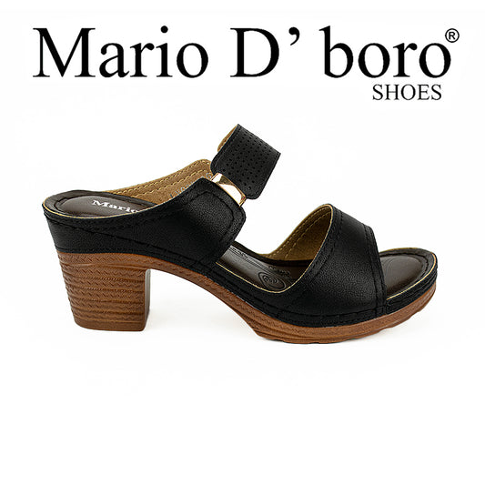 Mario D' Boro Women's Sandals Lv 008 Black/White