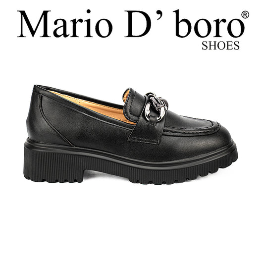 Mario D' Boro Women's Korean Flat Shoes Lv 22314 Black C40-C44