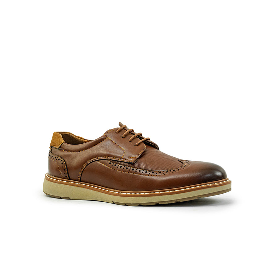 Mario D' boro Men's Formal Oxford MY 26091 - Black / Brown C88
