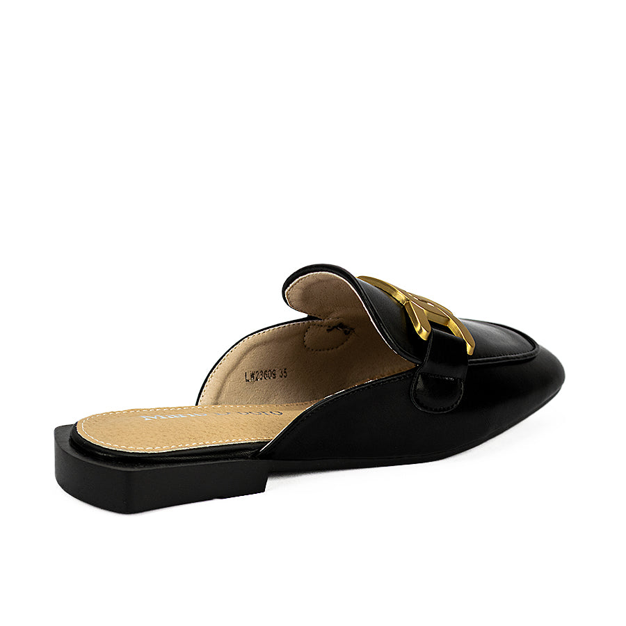 Mario D' Boro Women's Mules SandalsLw 23609 Black