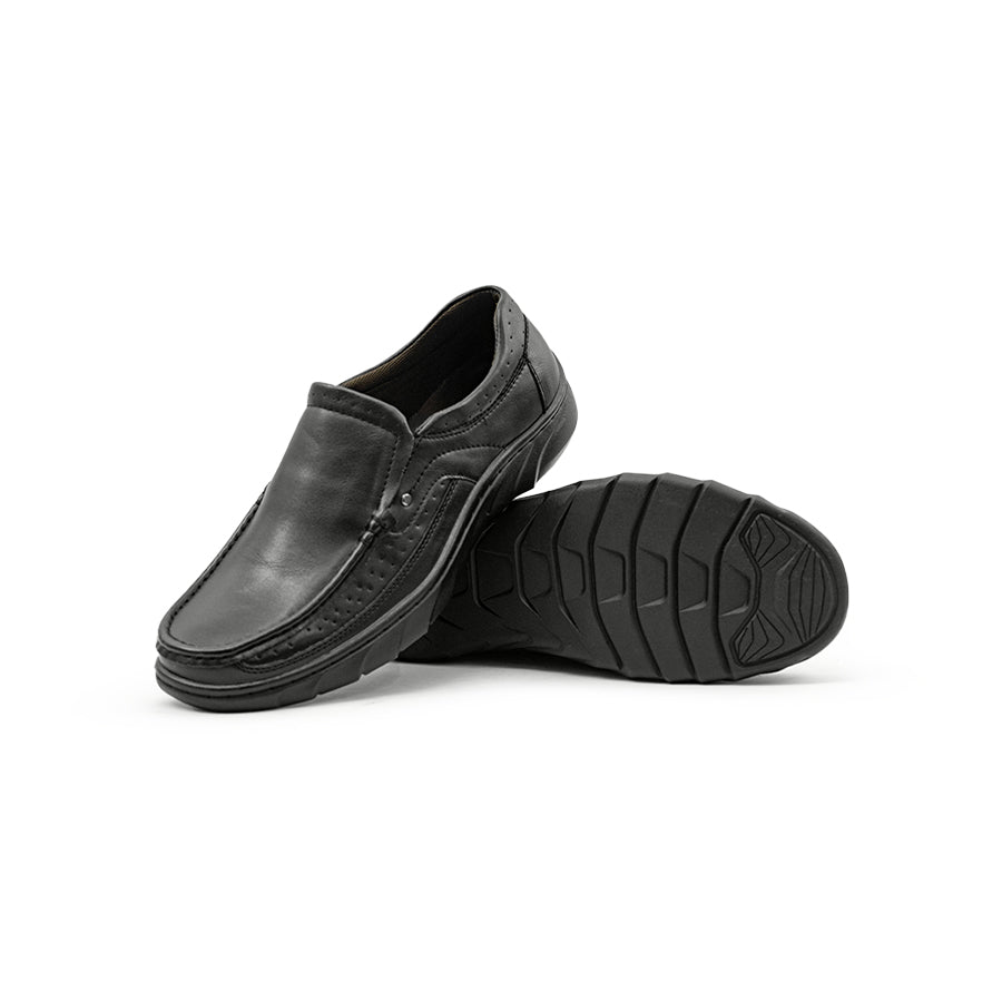 Mario D' Boro Men's Formal Slip On MY 26274 - Black / VDark Brown C81 All Seasons Comfortable Shoes
