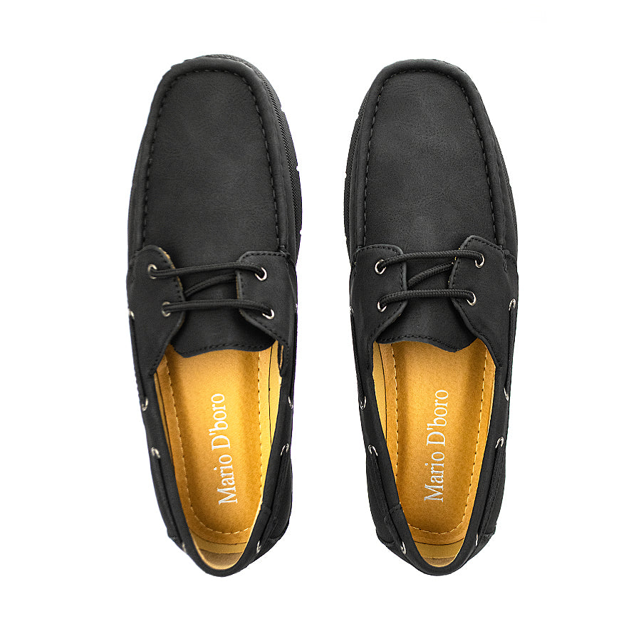 Mario D' Boro Men's Casual Loafers Mw 24563 Black/Navy Blue C42