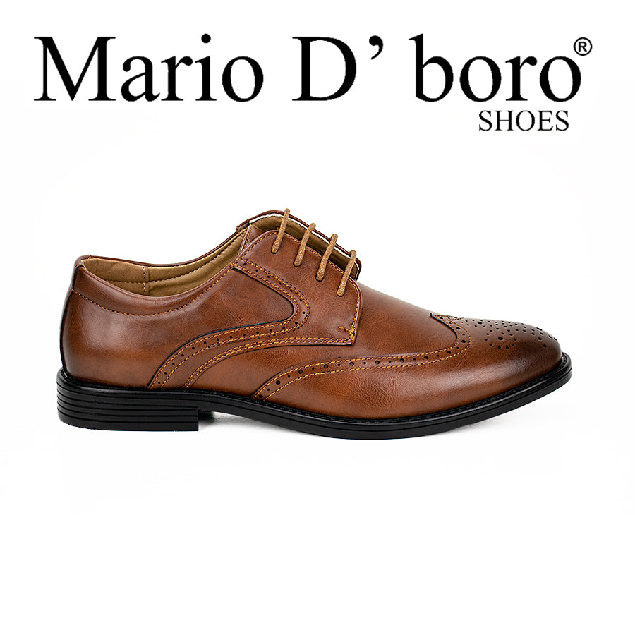 Mario D' Boro Men's Formal Shoes Mv 024 Black/Tan