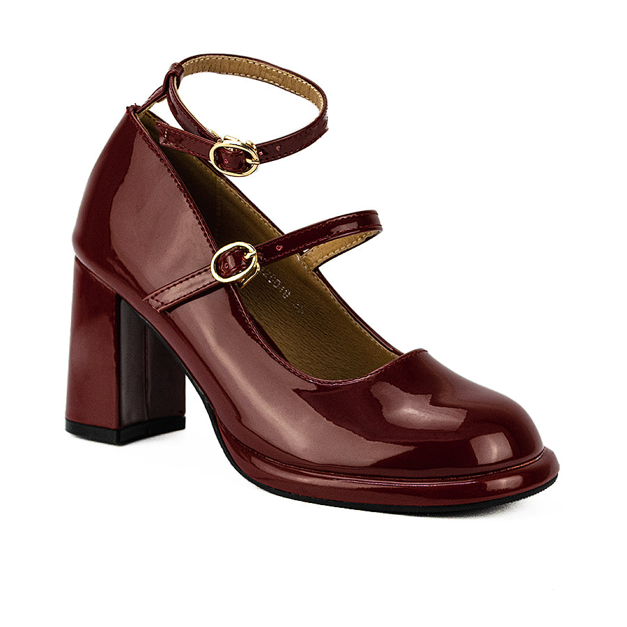 Mario D' Boro Women's Office Pumps Lw 26049 Black/Maroon C46