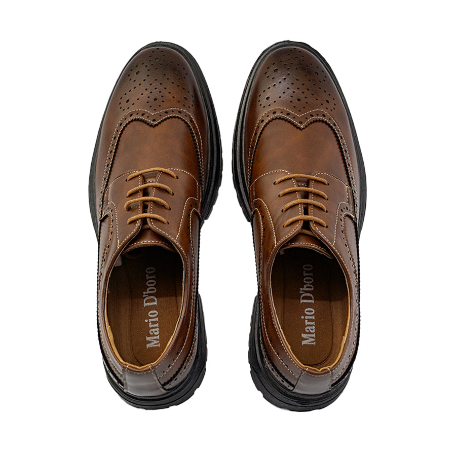 Mario D' boro Men's Formal with Lace MY 26041 - Black / Brown C82