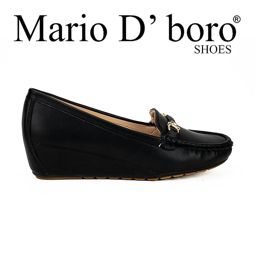 Mario D' Boro Women's Wedge Sandals Lv 22218 Beige/Black