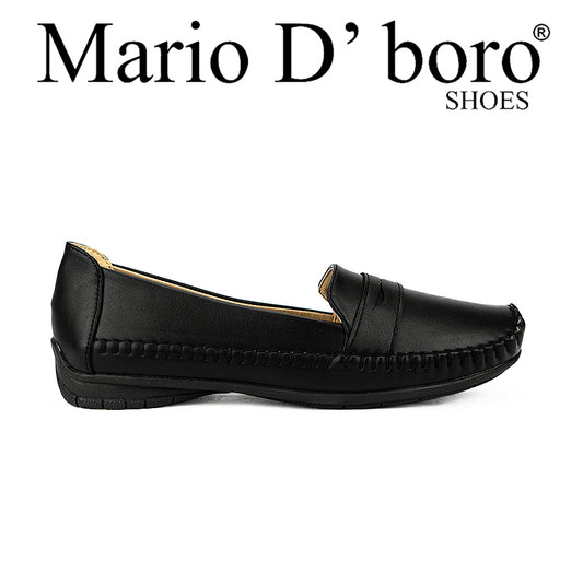 Mario D'Boro Women's Ballet Flats Lw 25808 Black/Dark Beige C44