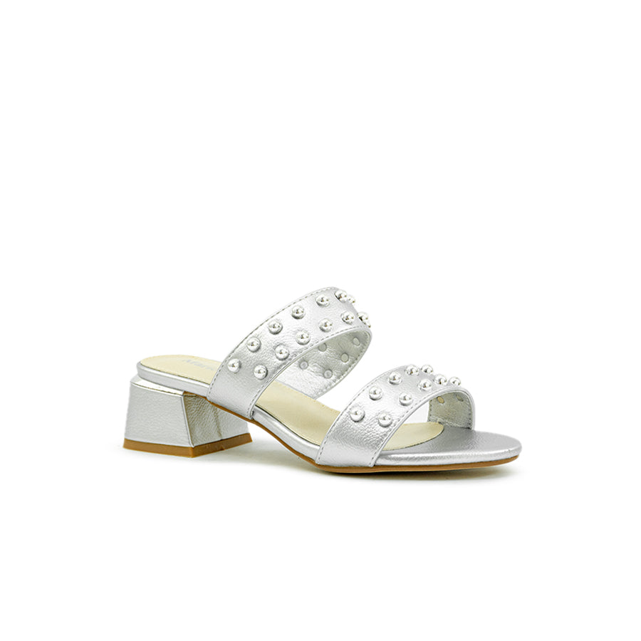 Mario D' boro Women's Heeled Sandals LY 29546 - Soft Gold /Soft Silver C89
