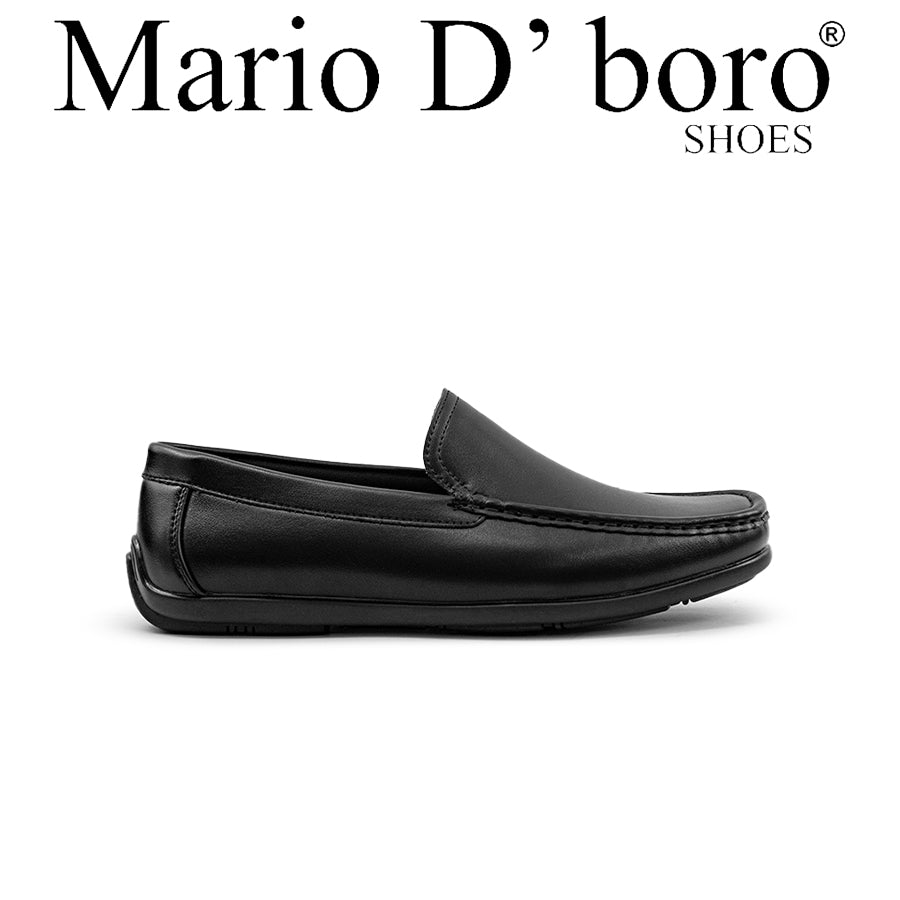 Mario D' boro Men's Casual Loafers MY 25704 - Black / Dark Brown C84