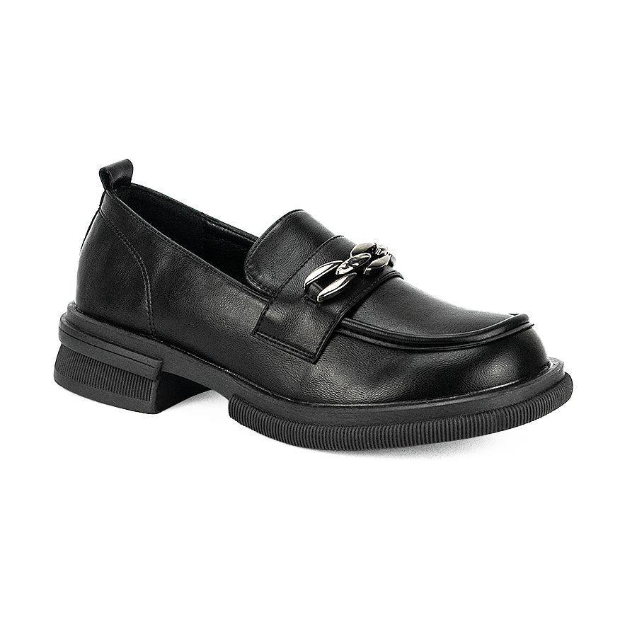 Mario D' Boro Women's Korean Flat Shoes  Lw 24074 Black C31