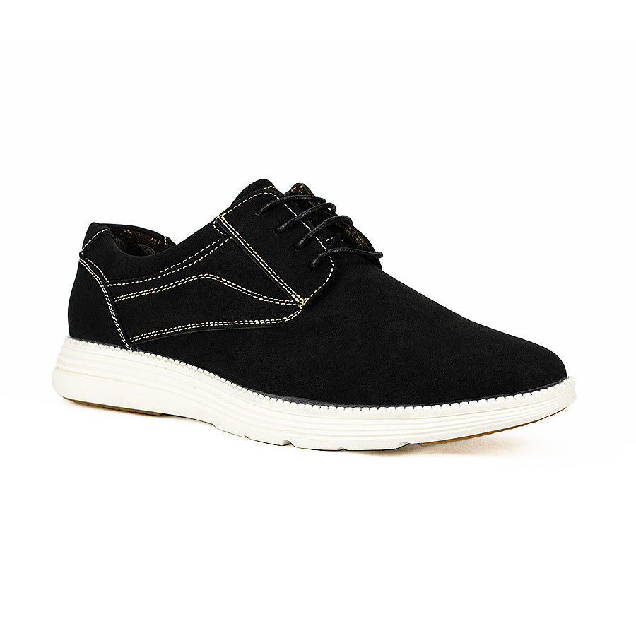 Mario D' Boro Men's Casual Oxford Mw 24583 Black/Dark Brown C45