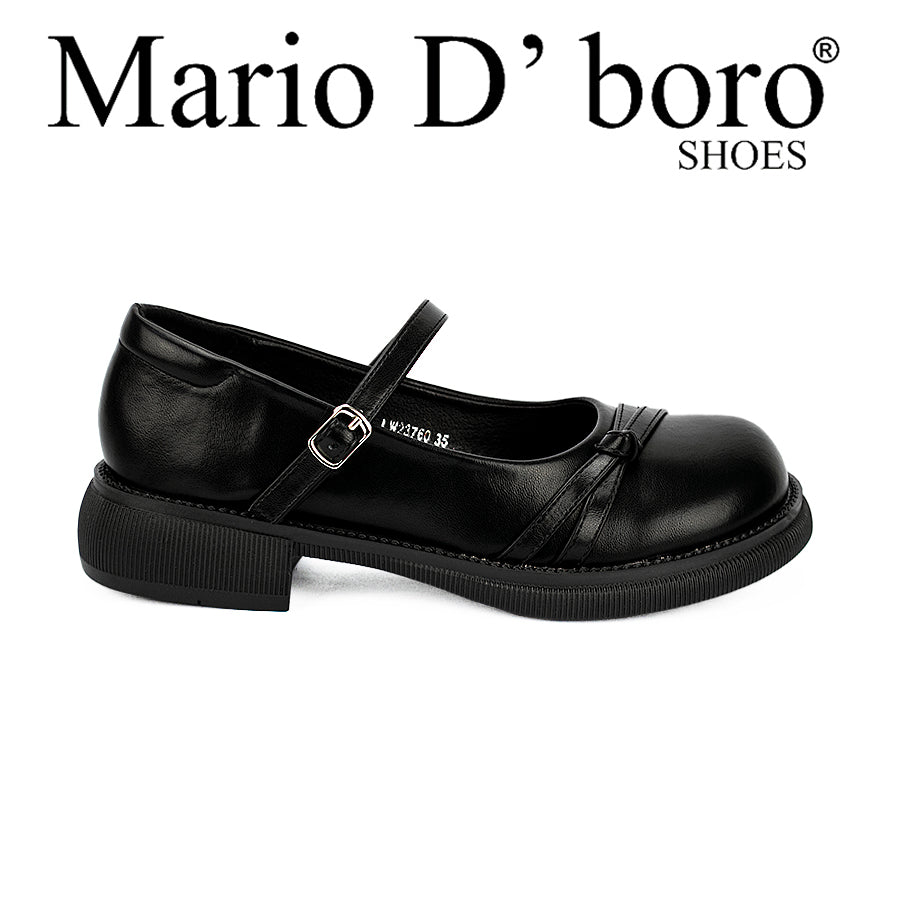 Mario D' Boro Women's Korean Flat Shoes Lw 23760 Black