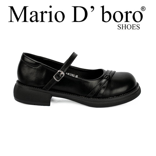 Mario D' Boro Women's Korean Flat Shoes Lw 23760 Black