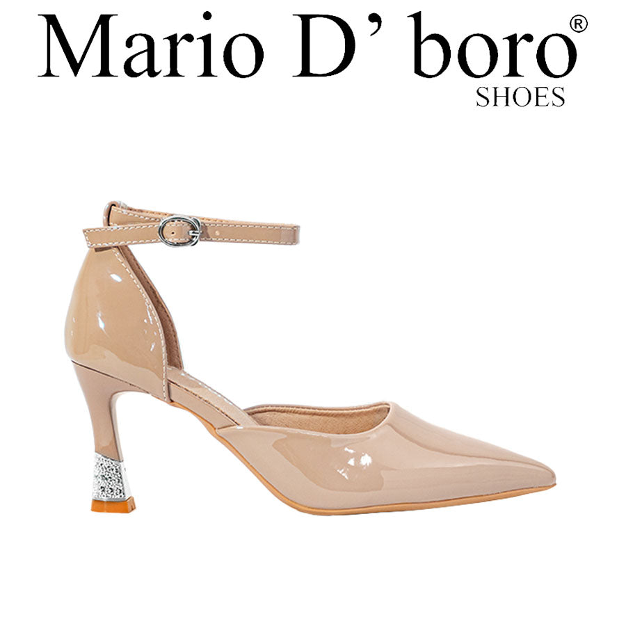 Mario D' Boro Women's Heeled Sandals LY 28345 Black/Taupe C68
