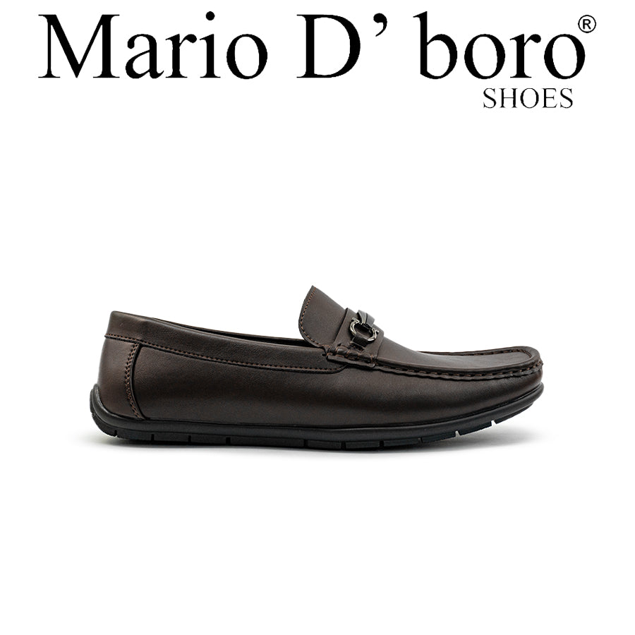 Mario D' boro Men's Casual Loafers MY 25935 - Black / VDark Brown C84