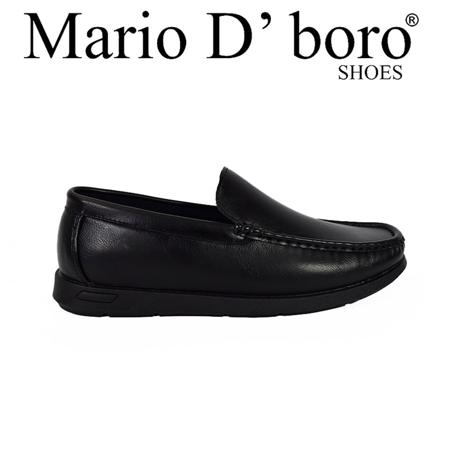 Mario D' Boro Men's Casual Loafers MX 25324 Black C55