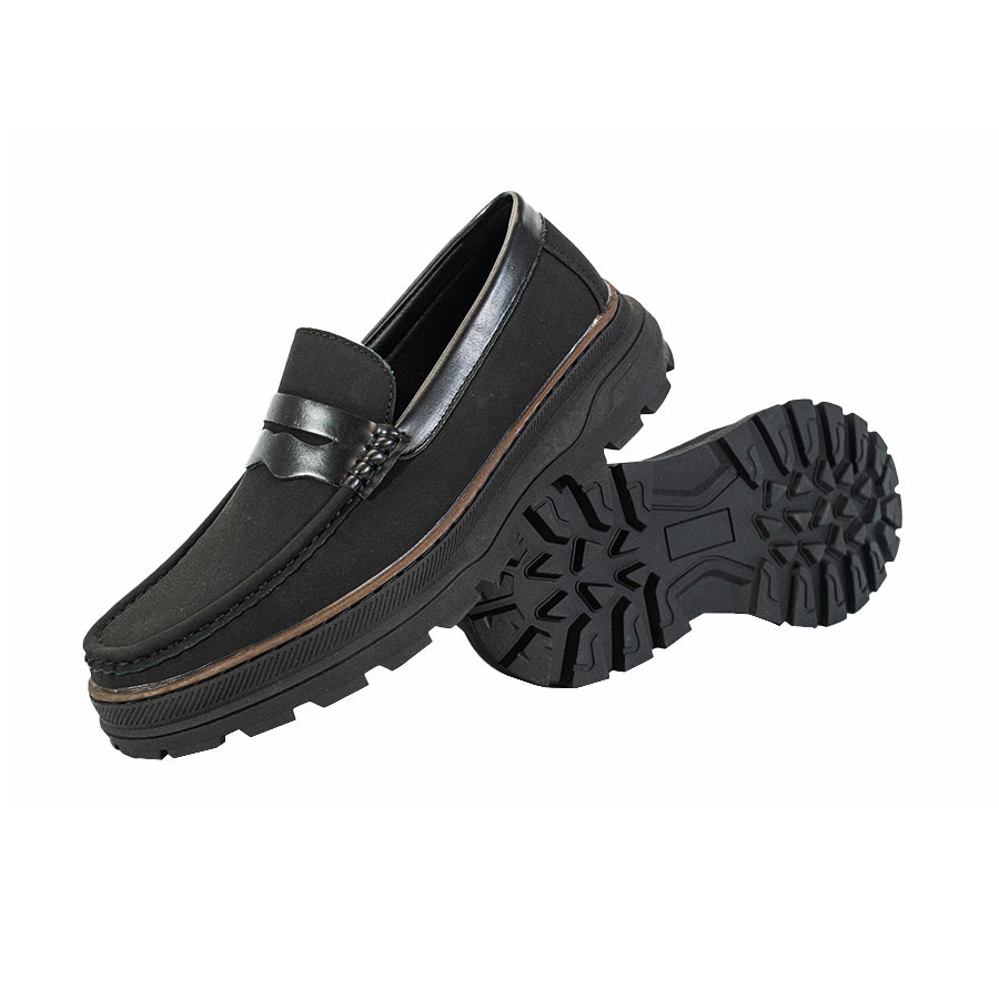 Mario D' Boro Men's Casual Loafers MX 25755 Black C62