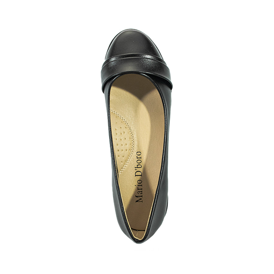 Mario D' Boro Women's SSHS Flats LX 26724 Black C54