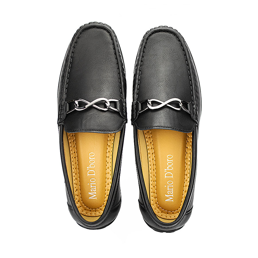 Mario D' Boro Men's Casual Loafers Mw 23564 Black/Navy Blue C42