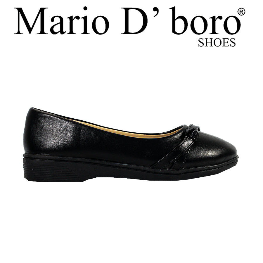 Mario D' Boro Women's SSHS Flats LX 27645 Black C56