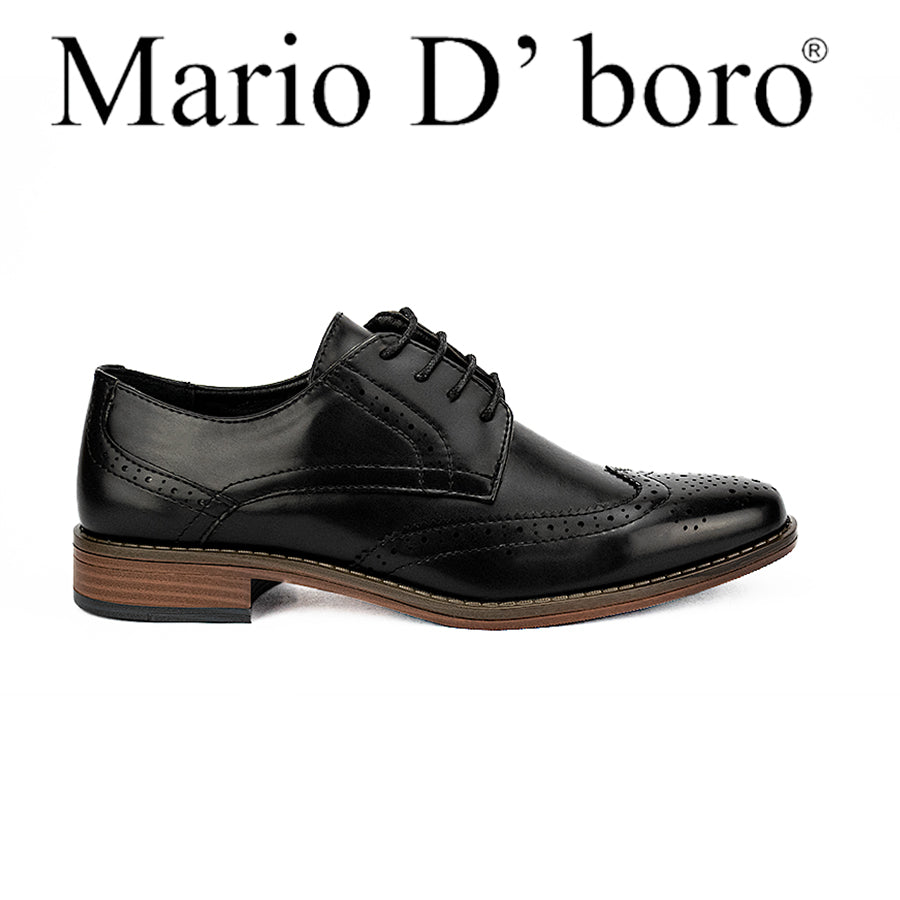 Mario D' Boro Men's Formal with Lace Mw 24532 Black/Dark Brown C43