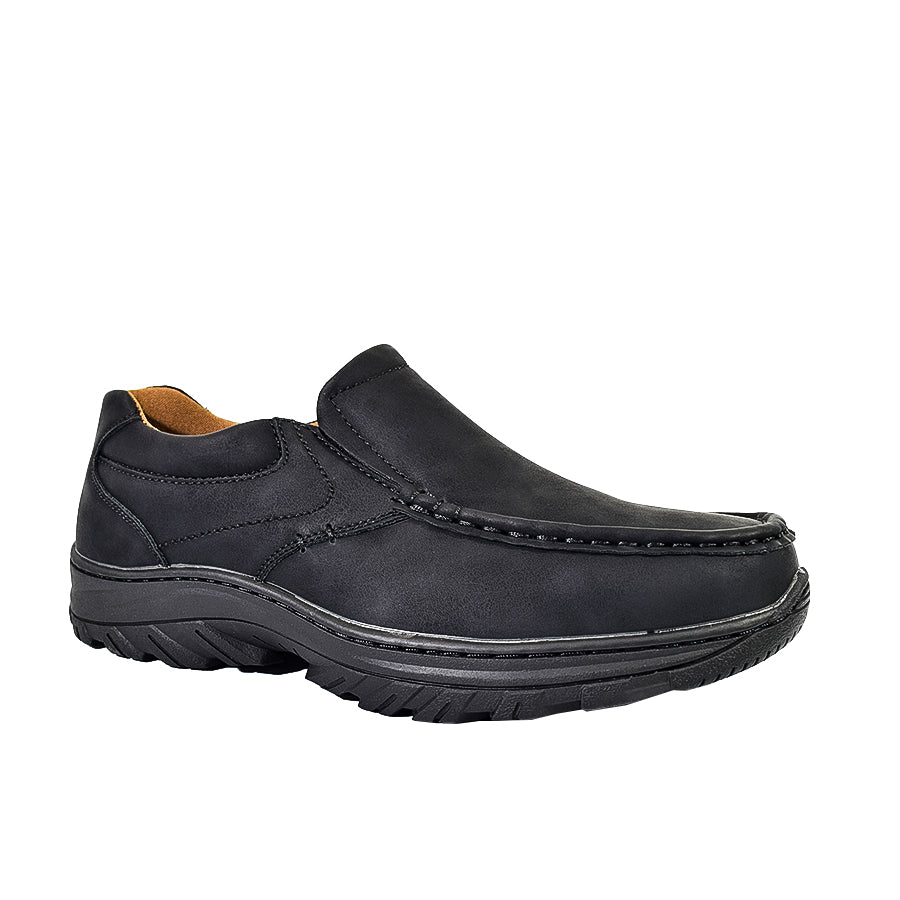 Mario D' Boro Men's Formal Slip On MX 25395 Black/Dark Brown C57
