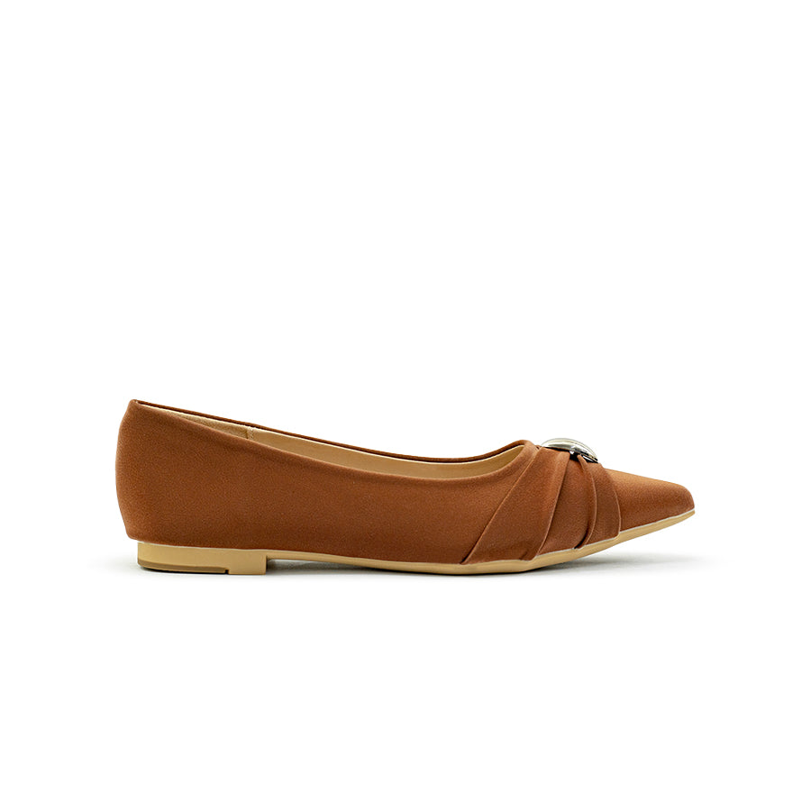 Mario D' boro Women's Ballet Flats LY 29434 - Black / Brown C86