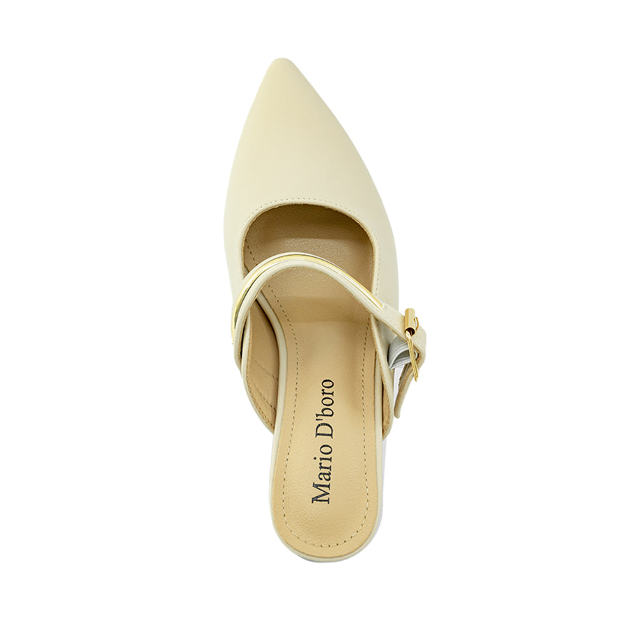 Mario D' boro Women's Heeled Sandals LY 29378 - Beige / Bone C80