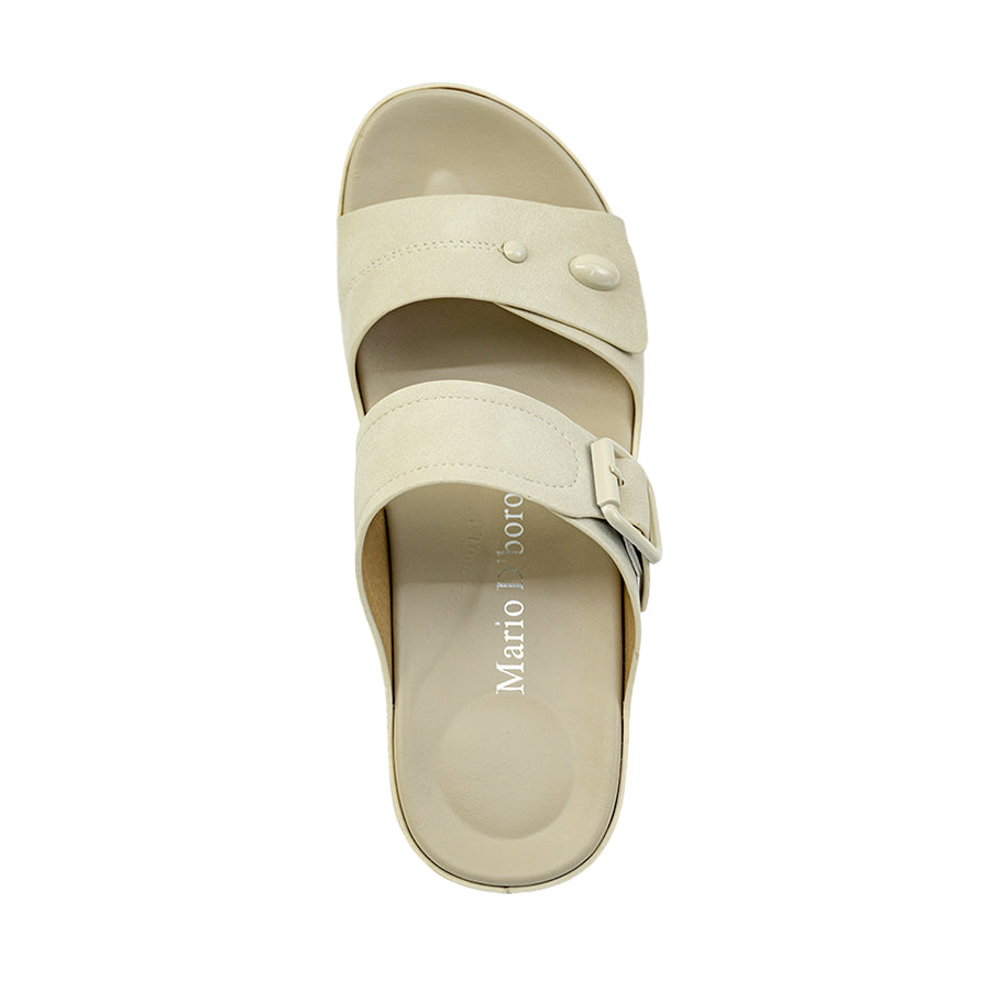 Mario D' boro Women's Flat Sandals LY 28551 - Beige / Bone C86