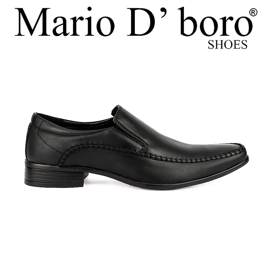 Mario D' Boro Men's Formal Slip On Mw 23868 Black/Dark Brown C30