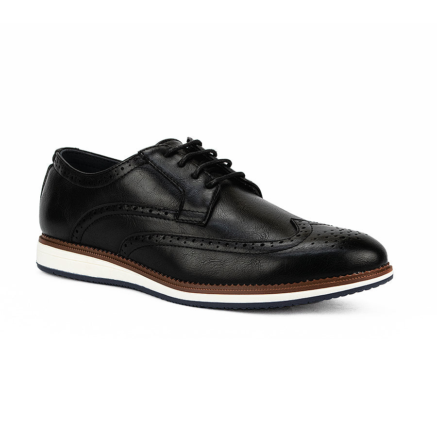 Mario D' Boro Men's Casual Oxford Mw 24218 Black/Brown C45
