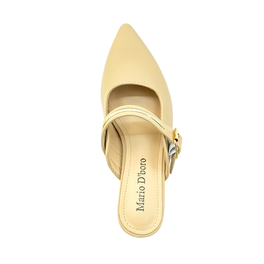 Mario D' boro Women's Heeled Sandals LY 29378 - Beige / Bone C80