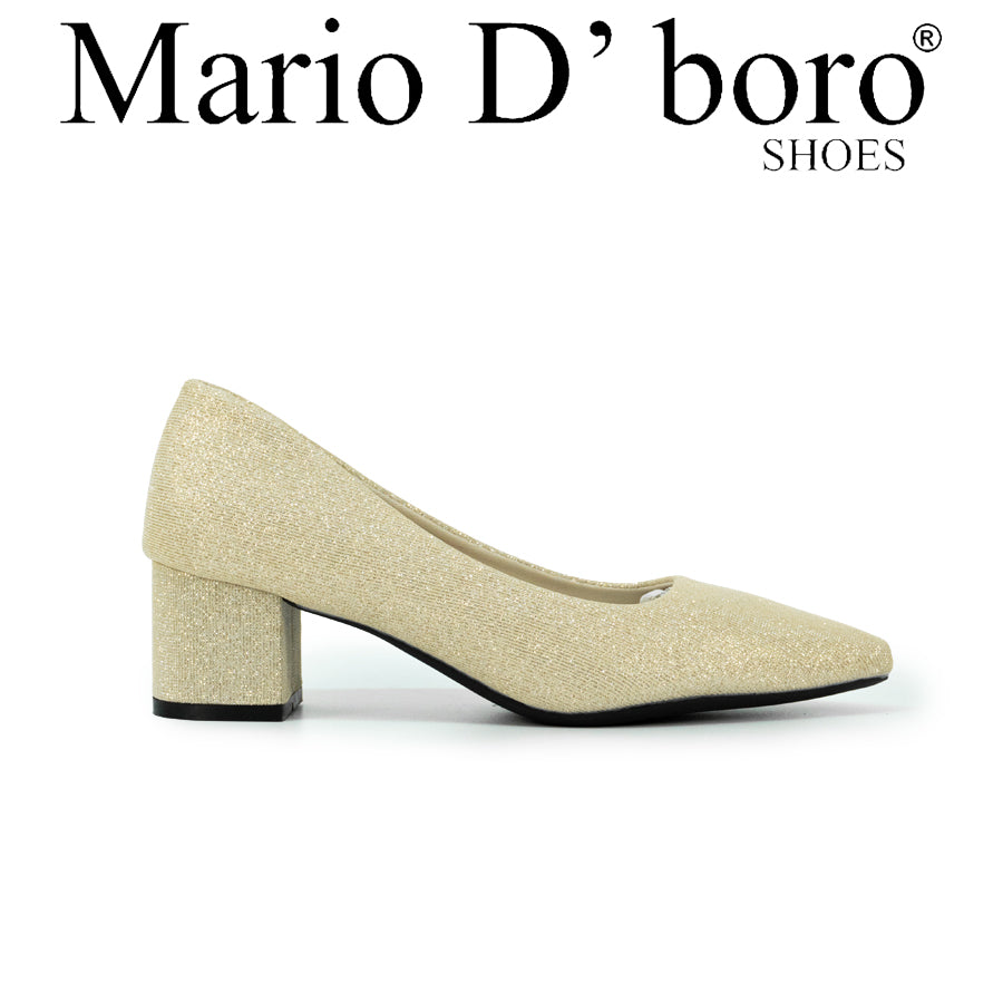 Mario D' boro LZ 28067 C102 Women's Gold / Silver Evening pointed toe shoe