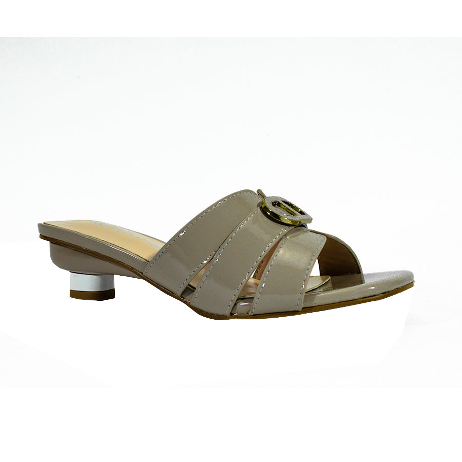 Mario D' Boro Women's Heeled Sandals LX 27510 Beige/Light Gray C58