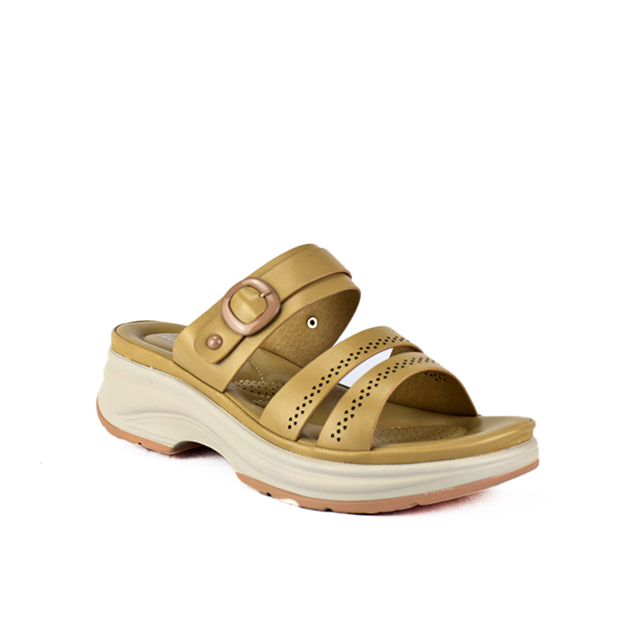 Mario D' Boro Women's Flat Sandals LX 24561 DarkBrown/Taupe C50