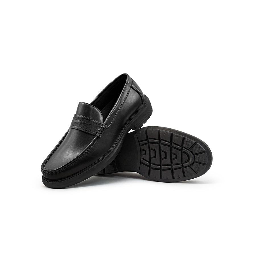 Mario D' boro Men's Formal Slip On MY 26389 - Black / Dark Brown C85