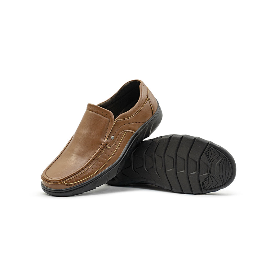 Mario D' Boro Men's Formal Slip On MY 26274 - Black / VDark Brown C81 All Seasons Comfortable Shoes