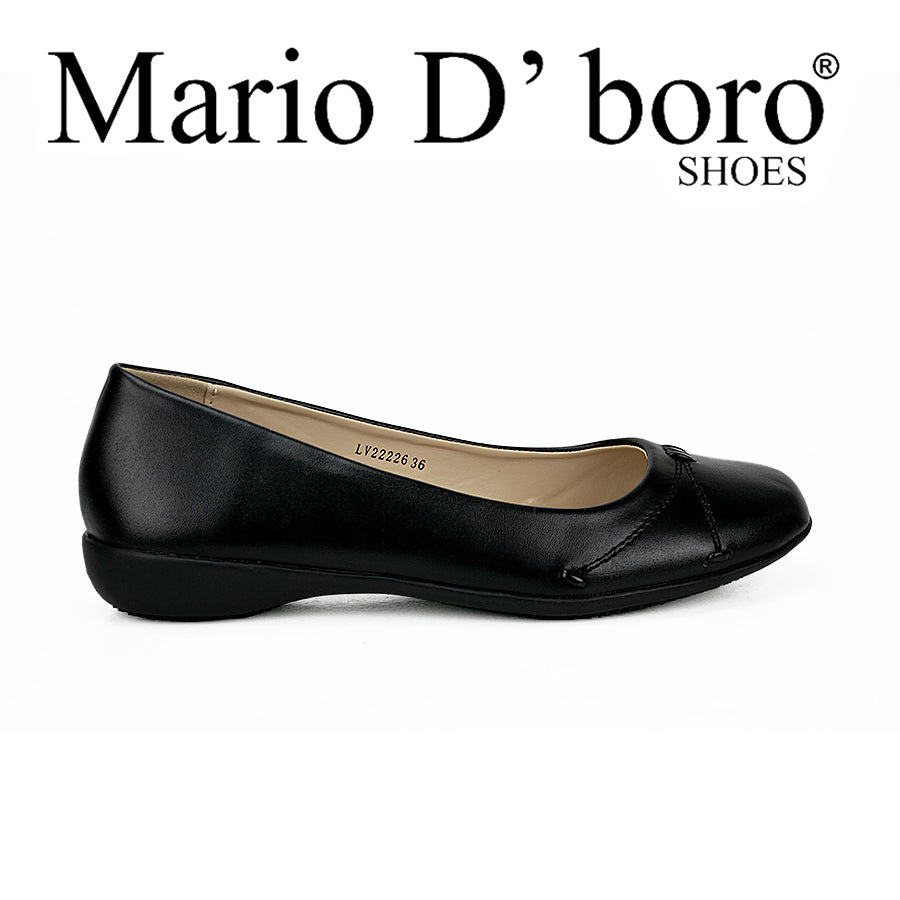 Mario D' Boro Women's Sshs Flat Lv 22226 Black