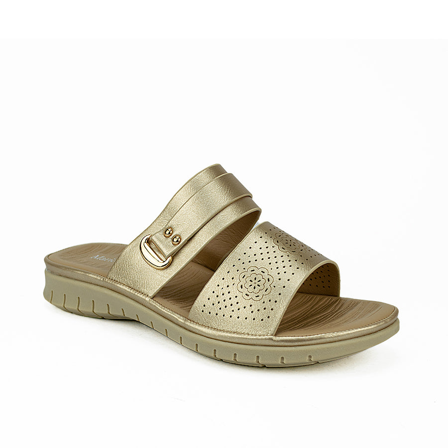 Mario D' Boro Women's Sandals Lv 019 Beige/Brown
