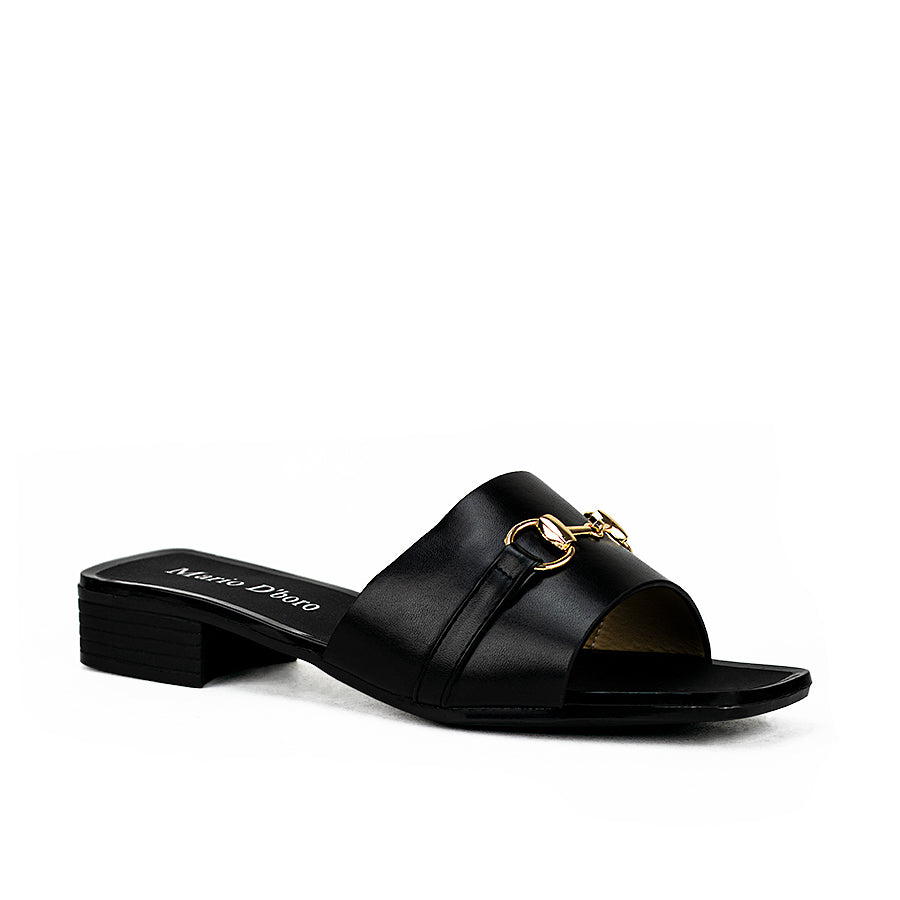 Mario D' Boro Women's Sandals Lv 22806 Black/Maroon