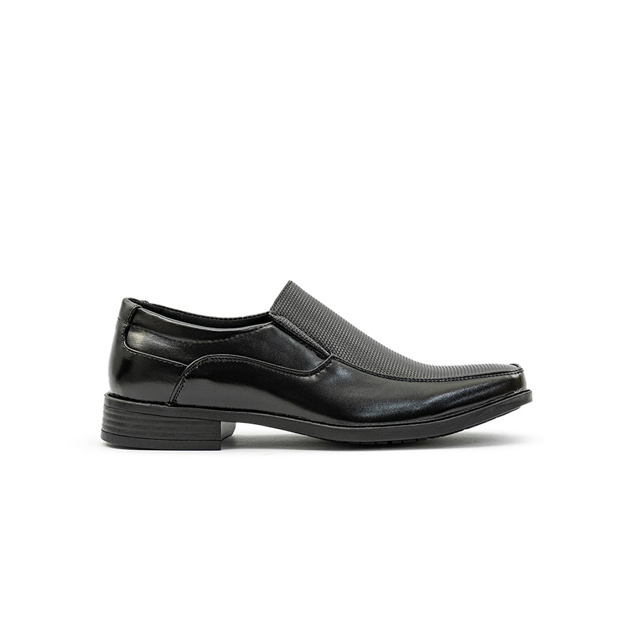 Mario D' boro Men's Formal Slip On MY 25612 - Black C81 Sleek Formal Shoe for All Seasons Easy Wear