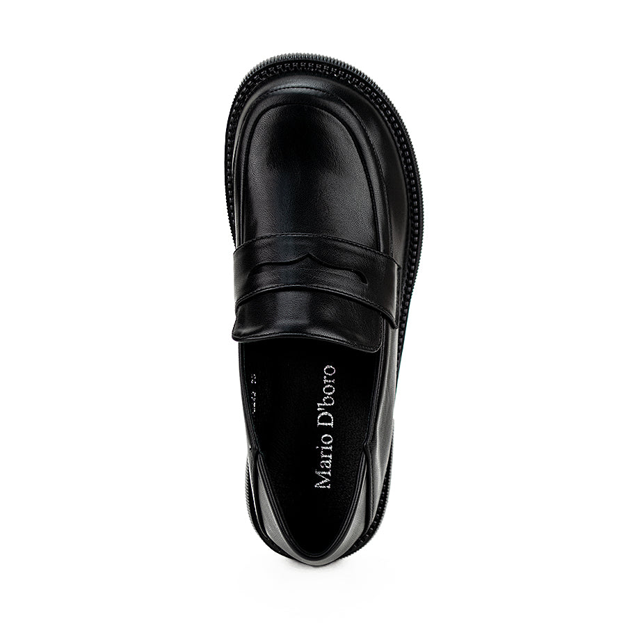 Mario D' Boro Women's Korean Flat Shoes Lv 22242 Black/White