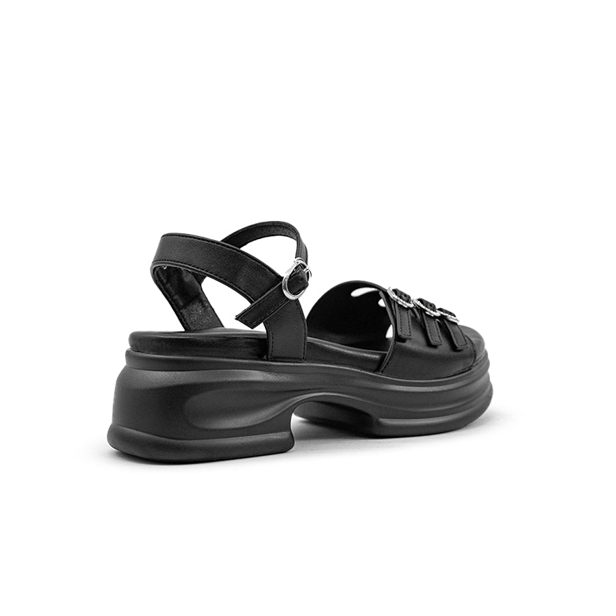 Mario D' boro Women's Heeled Sandals LY 28207 - Black / Off White C89