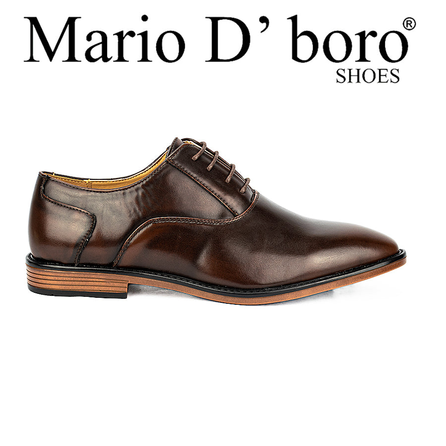Mario D' Boro Men's Formal Shoes Oxford Mw 23089 Black/Dark Brown