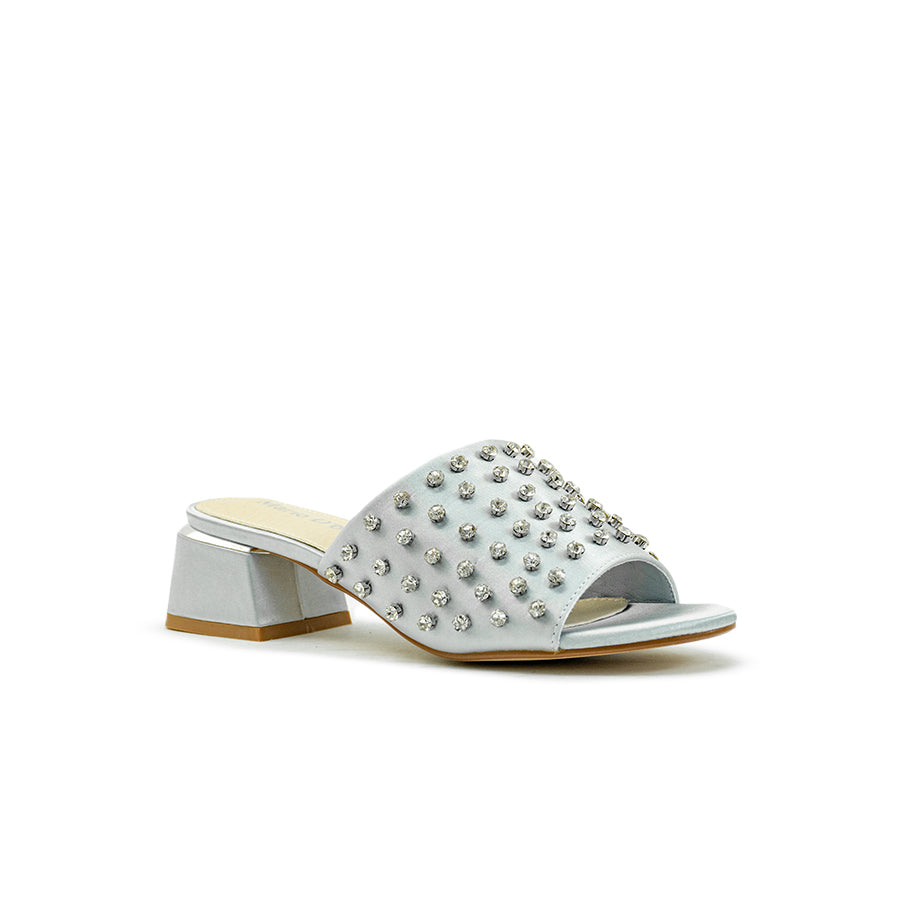 Mario D' boro Women's Heeled Sandals LY 29502 - Soft Gold / Soft Silver C89