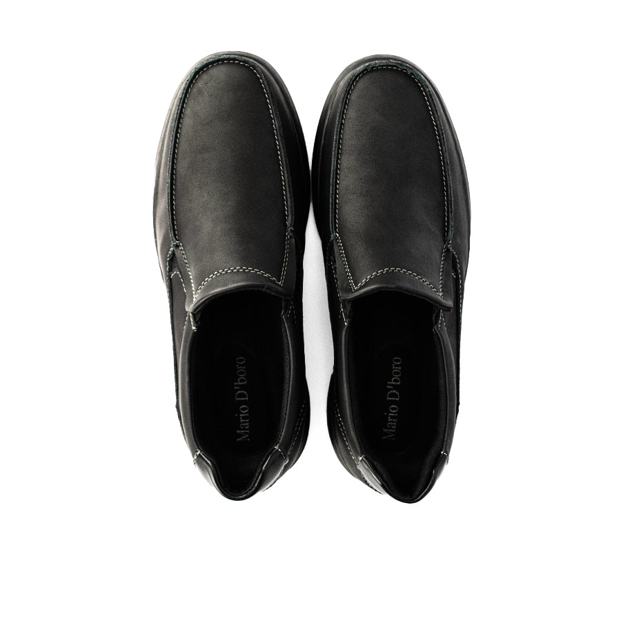 Mario D' Boro Men's Formal Slip On Mw 24403 Black/Dark Brown C43