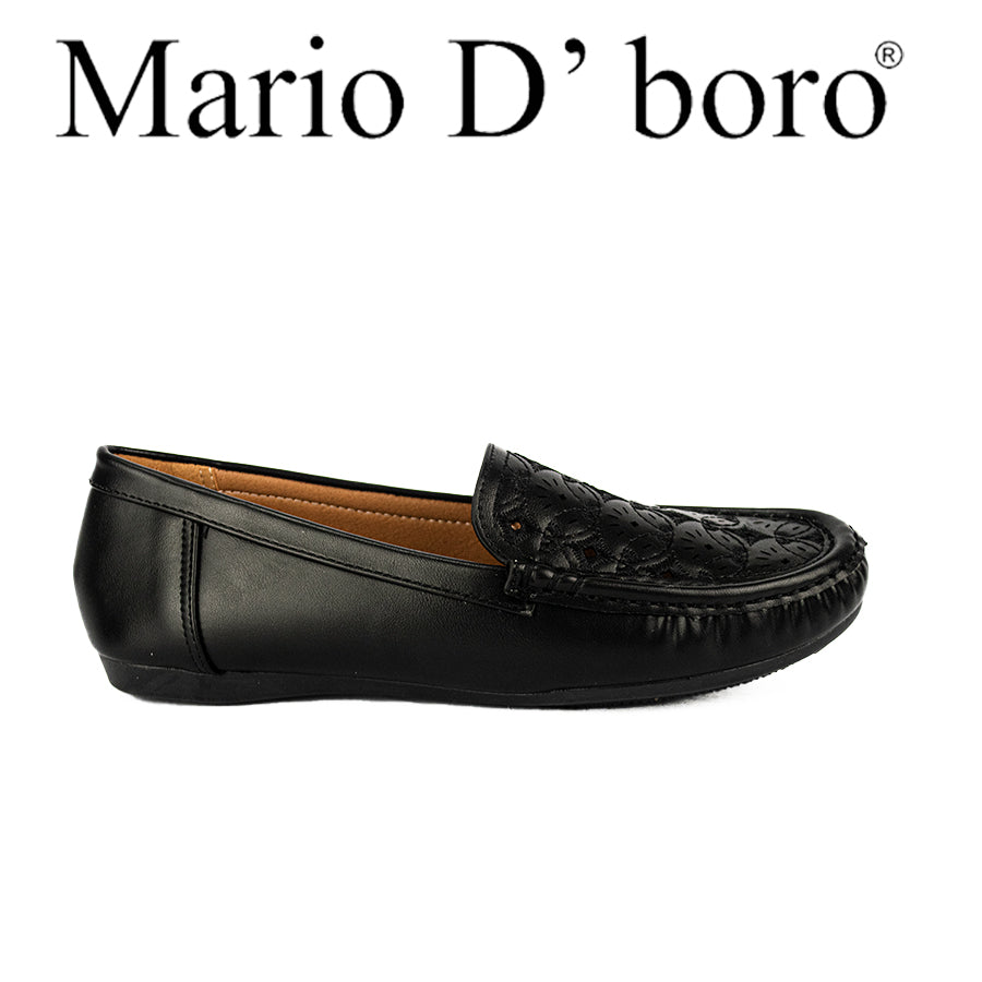 Mario D' Boro Women'sLoafers LX 25670 Black/Taupe C49